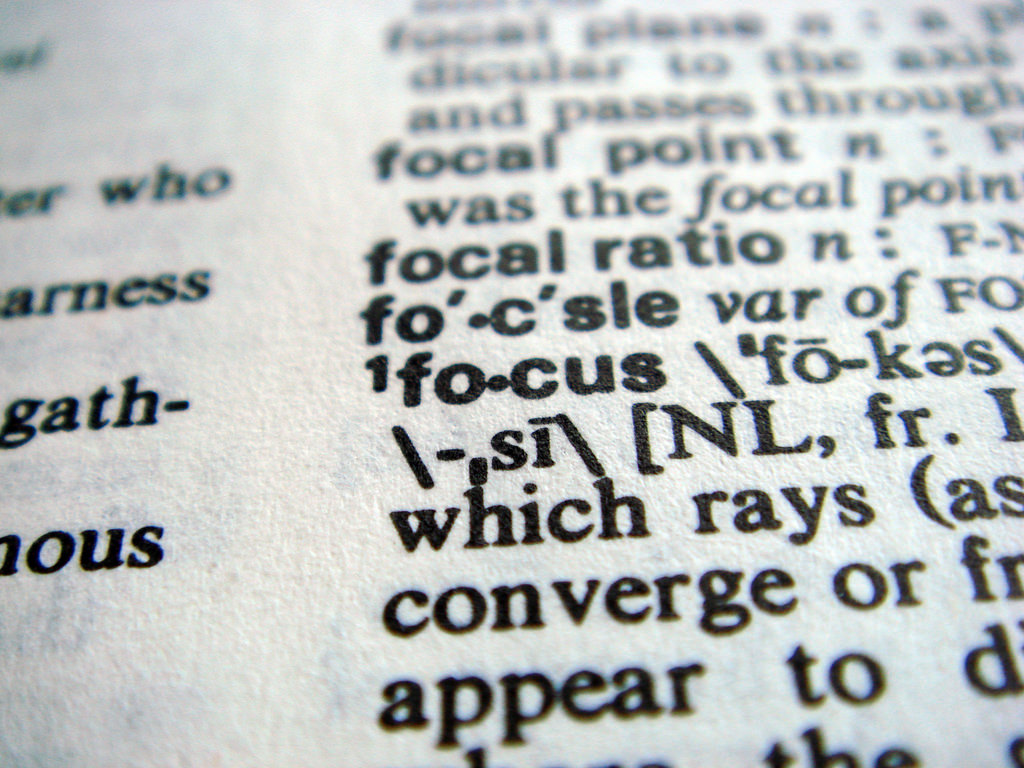 dictionary focus