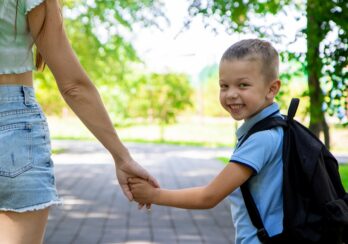 An,Elementary,School,Student,Going,To,Study.,A,First,Grader