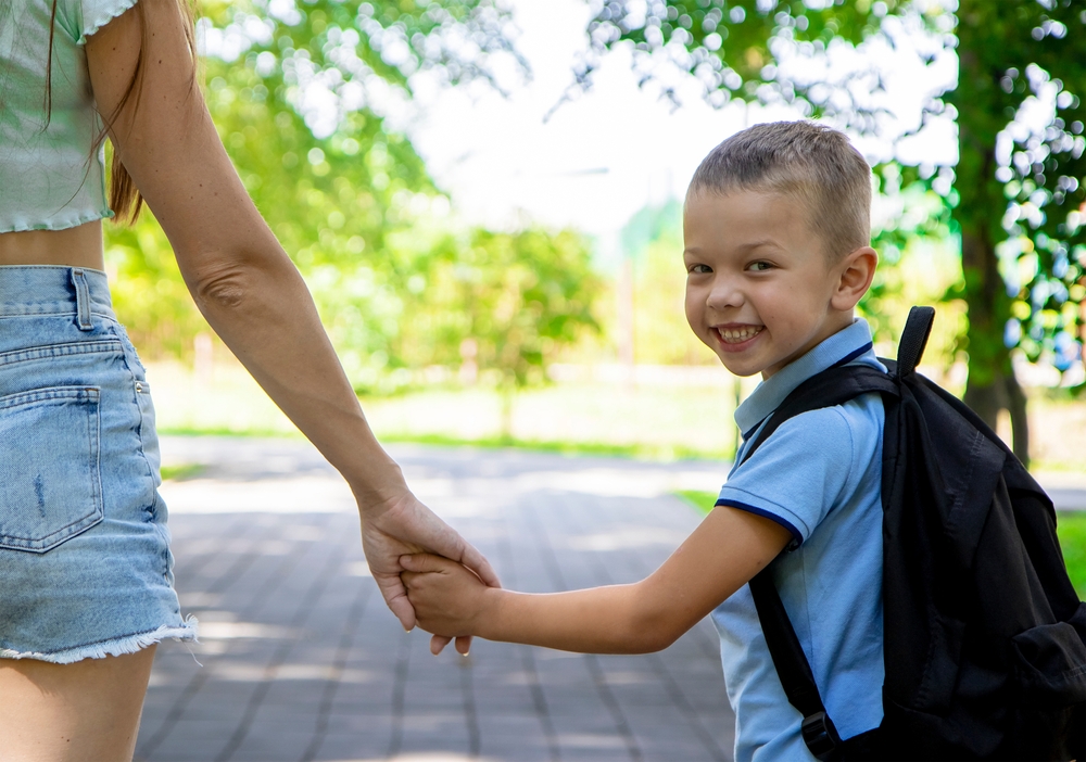 An,Elementary,School,Student,Going,To,Study.,A,First,Grader