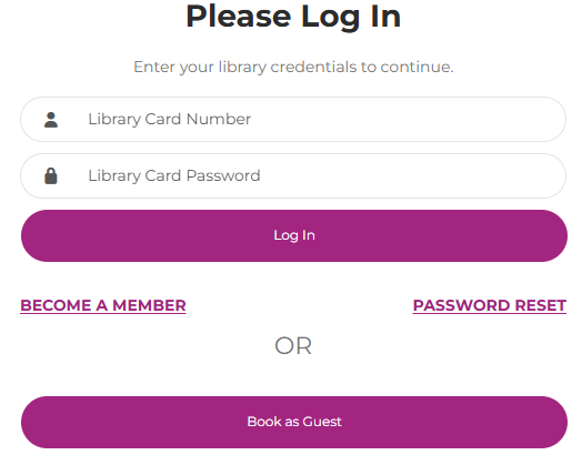 picture of login screen